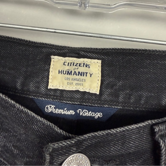 Citizens Of Humanity Sacha High Rise Wide Leg Denim Jeans Baggy Relaxed Raw Hem - Picture 6 of 12